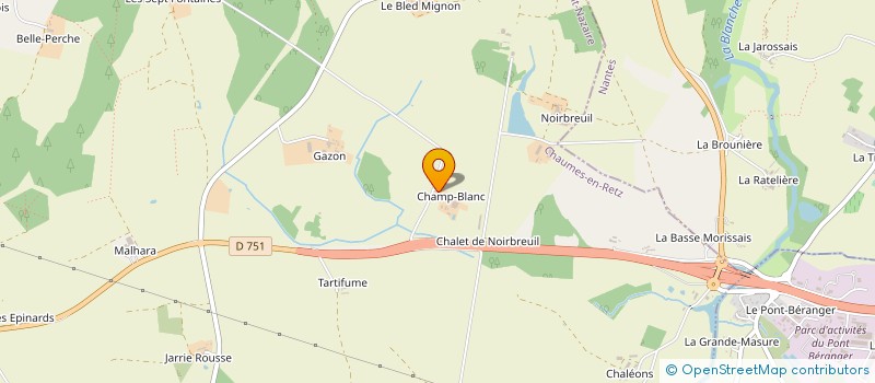 localisation de l'entreprise EARL DES CHAMPS à CHAUMES-EN-RETZ