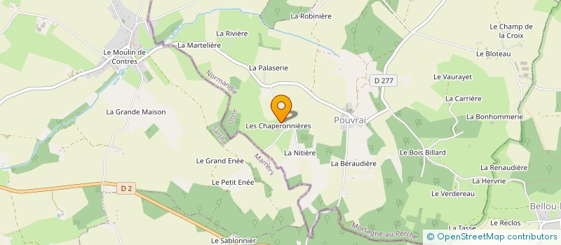localisation de l'entreprise EARL DES CHAPRONS à POUVRAI