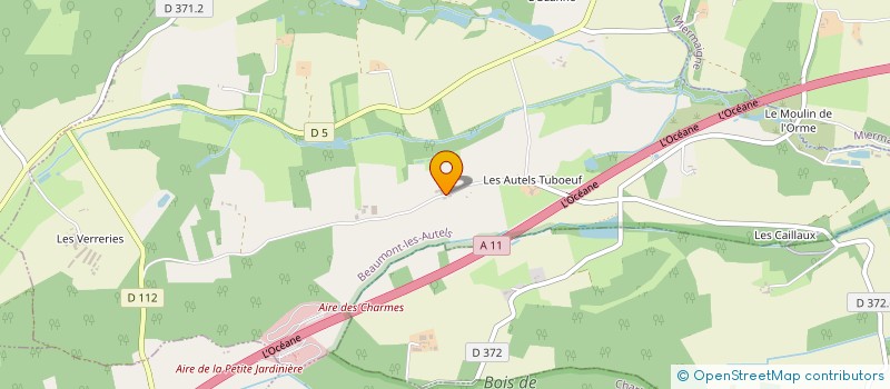 localisation de l'entreprise EARL DES CHARMES à BEAUMONT-LES-AUTELS