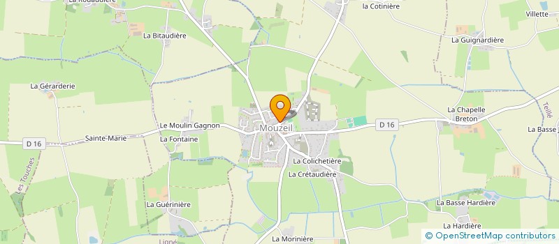 localisation de l'entreprise EARL DES CHARMILLES à MOUZEIL