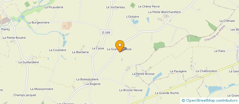 localisation de l'entreprise EARL DES CHATAIGNIERS FLEURIS à BEAUPREAU-EN-MAUGES