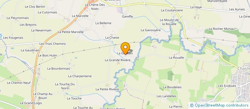 localisation de l'entreprise EARL DES CHAUMES à SAINT-AUBIN-D'AUBIGNE