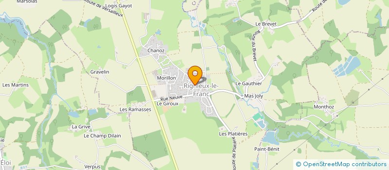 localisation de l'entreprise EARL DES CHAUMETTES  RIGNIEUX-LE-FRANC