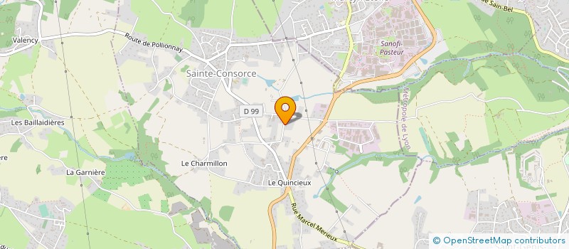 localisation de l'entreprise EARL DES CHAVANNES à SAINTE-CONSORCE
