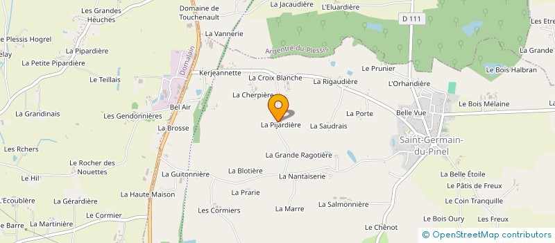 localisation de l'entreprise EARL DES CHENES à SAINT-GERMAIN-DU-PINEL