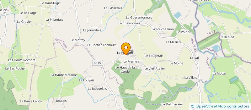 localisation de l'entreprise EARL DES CHENES  SOUGEAL