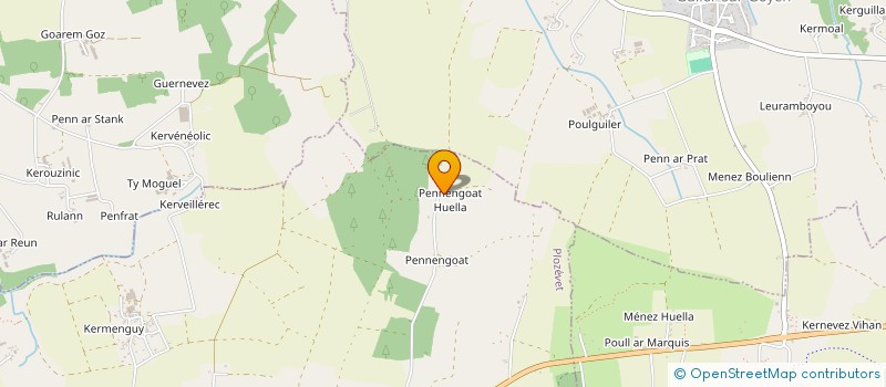 localisation de l'entreprise EARL DES CHENES  PLOZEVET