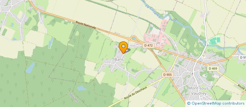 localisation de l'entreprise EARL DES CHENEVIERES  BANS