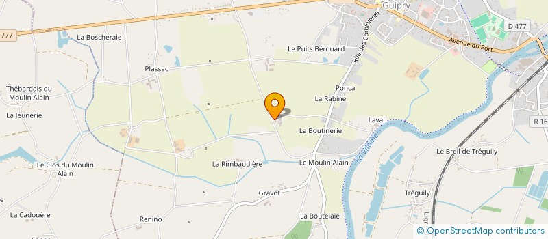 localisation de l'entreprise EARL DES CHESNOTS à GUIPRY-MESSAC