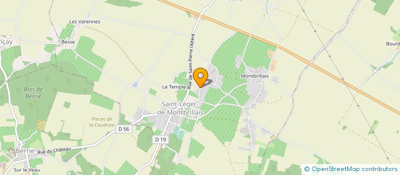 localisation de l'entreprise EARL DES CHEVALIERES à SAINT-LEGER-DE-MONTBRILLAIS