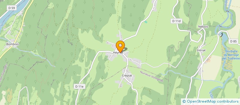 localisation de l'entreprise EARL DES CIBENSOIS à SONTHONNAX-LA-MONTAGNE