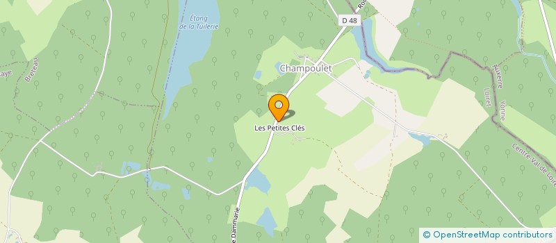 localisation de l'entreprise EARL DES CLES à DAMMARIE-EN-PUISAYE