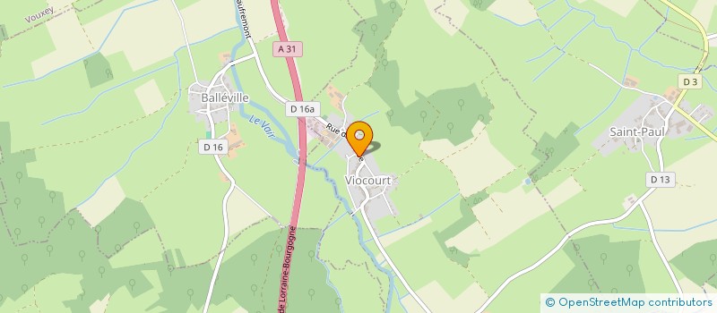 localisation de l'entreprise EARL DES CLOSEILS  VIOCOURT