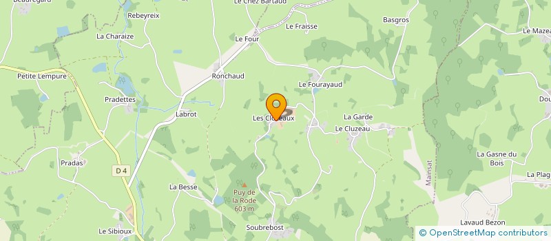 localisation de l'entreprise EARL DES CLOZEAUX  MAINSAT