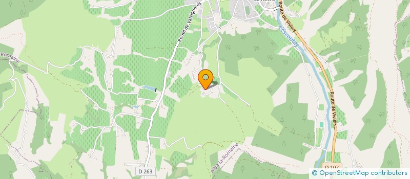 localisation de l'entreprise EARL DES COLINES  ALBA-LA-ROMAINE