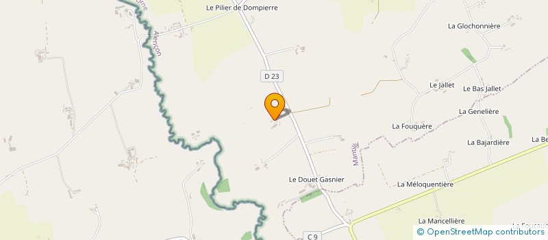 localisation de l'entreprise EARL DES COLOMBES à MANTILLY