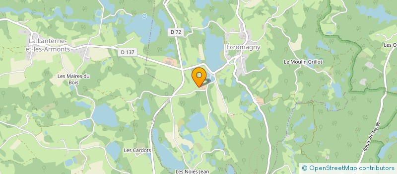 localisation de l'entreprise EARL DES COMBALONS à ECROMAGNY