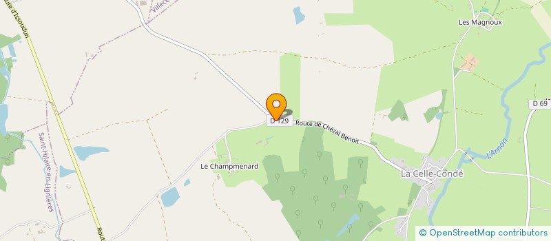 localisation de l'entreprise EARL DES CORDAILLATS  LA CELLE-CONDE