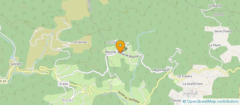 localisation de l'entreprise EARL DES COTEAUX DE LAMBRAS à VINEZAC