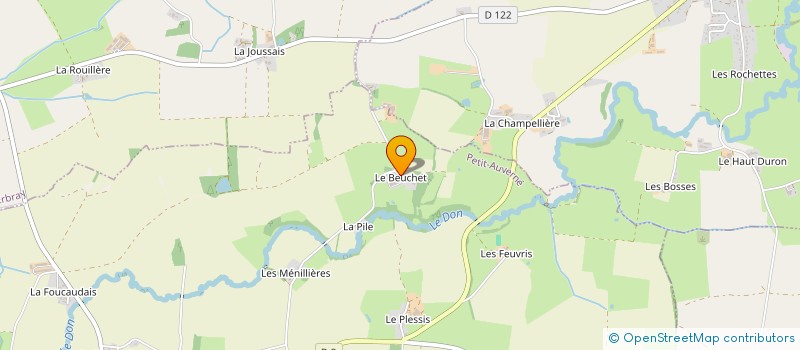 localisation de l'entreprise EARL DES COTEAUX DU DON à PETIT-AUVERNE