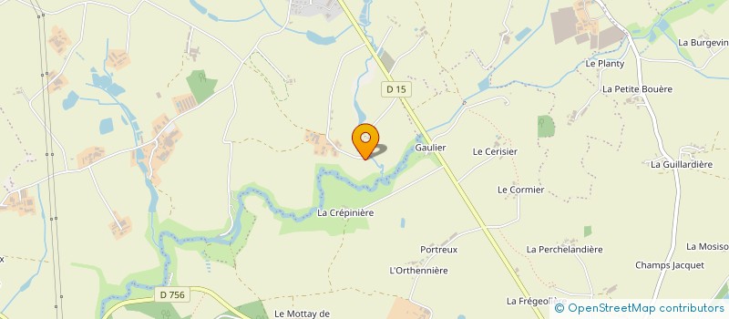 localisation de l'entreprise EARL DES COTEAUX FLEURIS à MONTREVAULT-SUR-EVRE