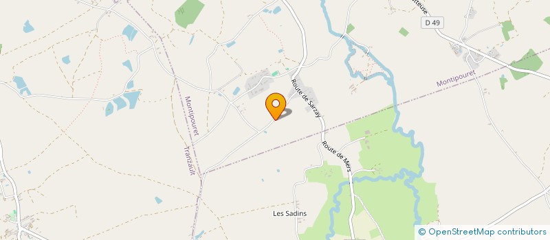 localisation de l'entreprise EARL DES COUTURES à MONTIPOURET