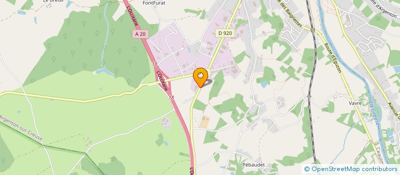 localisation de l'entreprise EARL DES CRASSEAUX à ARGENTON-SUR-CREUSE