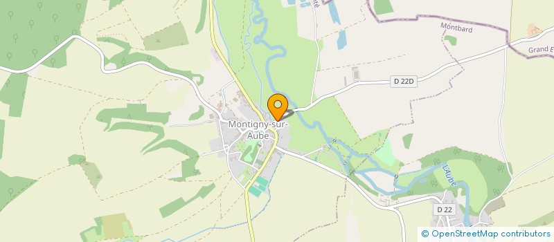 localisation de l'entreprise EARL DES CRETS à MONTIGNY-SUR-AUBE