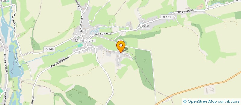 localisation de l'entreprise EARL DES CROISETTES  MONTCAVREL