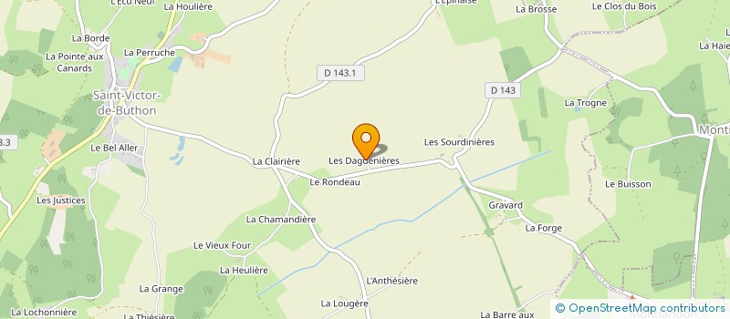 localisation de l'entreprise EARL DES DAGUENIERES à SAINT-VICTOR-DE-BUTHON