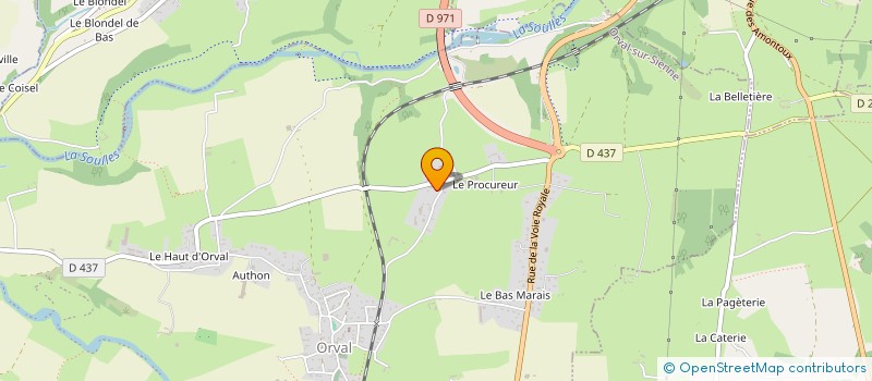 localisation de l'entreprise EARL DES DELLES à ORVAL SUR SIENNE