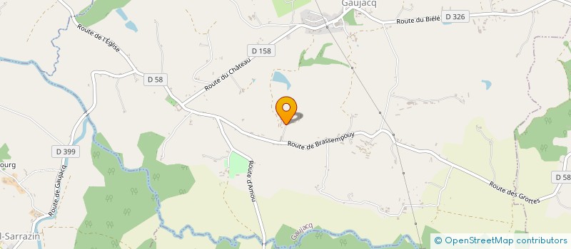 localisation de l'entreprise EARL DES DEUX CANTONS  GAUJACQ