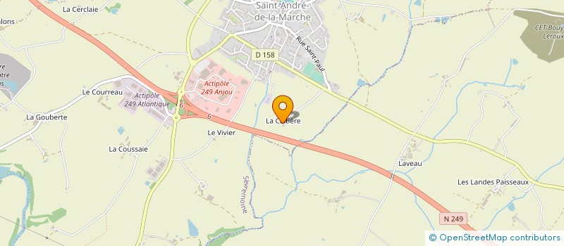 localisation de l'entreprise EARL DES DEUX TILLEULS  SEVREMOINE