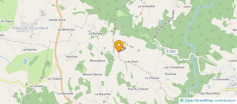 localisation de l'entreprise EARL DES DEUX TUILIERES à GENIS