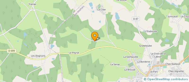 localisation de l'entreprise EARL DES DEUX VALLEES  SAINT-MATHIEU