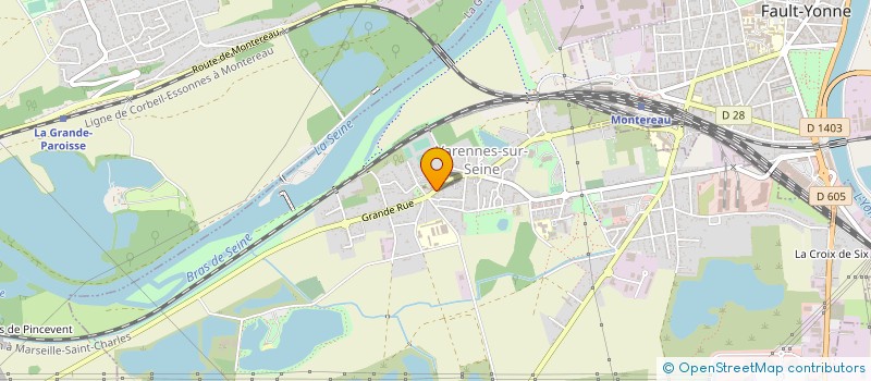 localisation de l'entreprise EARL DES DEUX VALLEES  LA GRANDE-PAROISSE