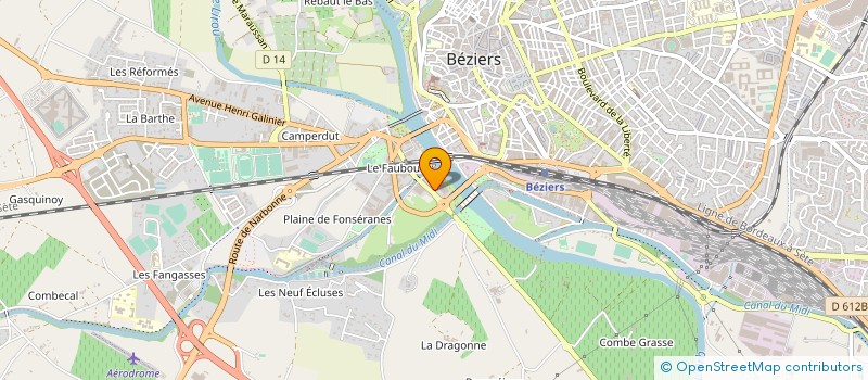 localisation de l'entreprise EARL DES DOMAINES SAINT MARTIN ET DIVISAN à BEZIERS