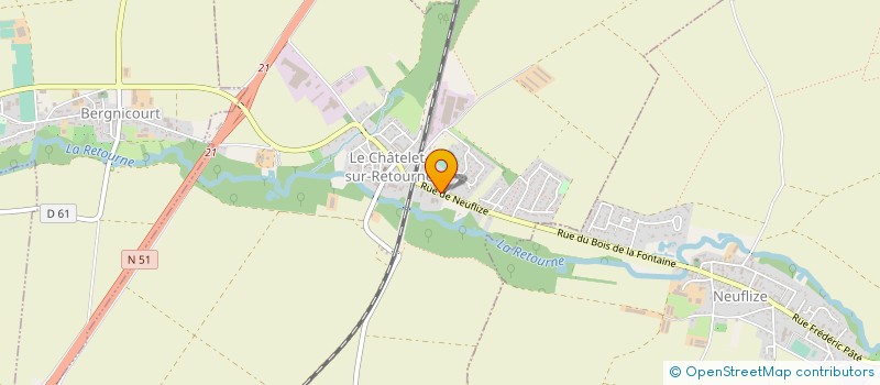 localisation de l'entreprise EARL DES DUPUIT  LE CHATELET-SUR-RETOURNE