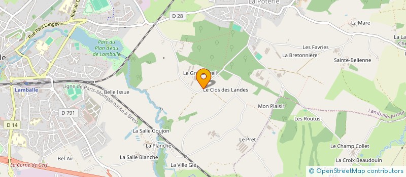 localisation de l'entreprise EARL DES EBIHENS à LAMBALLE-ARMOR