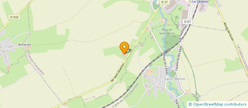 localisation de l'entreprise EARL DES ESSARTS  LE CATEAU CAMBRESIS