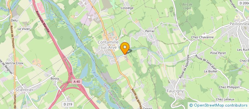localisation de l'entreprise EARL DES ETABLISSEMENTS BISSON  CONTAMINE-SUR-ARVE