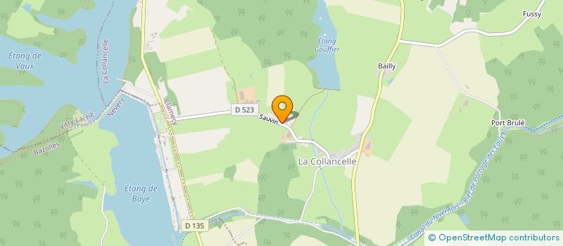 localisation de l'entreprise EARL DES ETANGS à LA COLLANCELLE