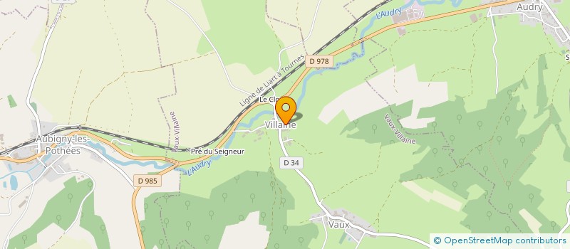 localisation de l'entreprise EARL DES FICHELLES  VAUX-VILLAINE