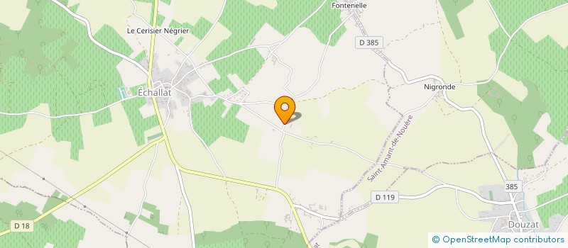 localisation de l'entreprise EARL DES FINS BOIS à ECHALLAT