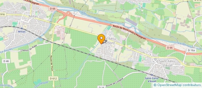 localisation de l'entreprise EARL DES FLEURS D'EMILIE  SAINT FELIU D'AMONT