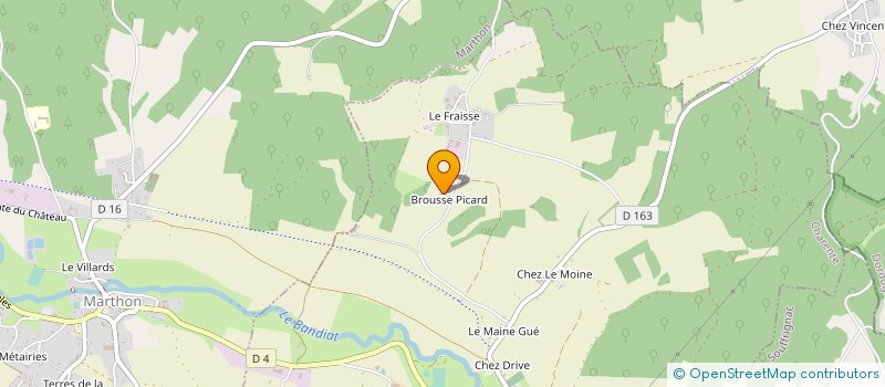 localisation de l'entreprise EARL DES FONDS DU FRAISSE à FEUILLADE