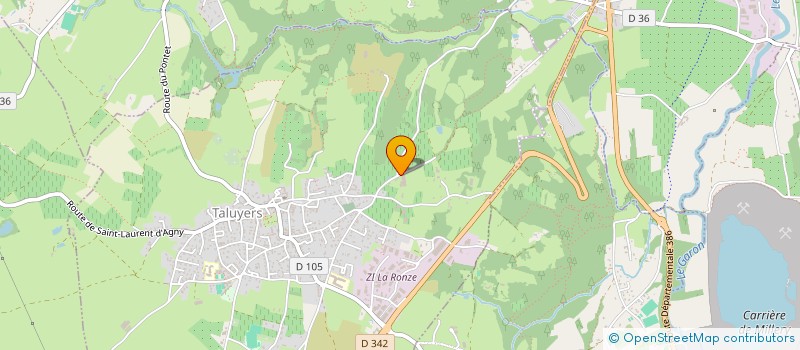 localisation de l'entreprise EARL DES FONTAINES  TALUYERS