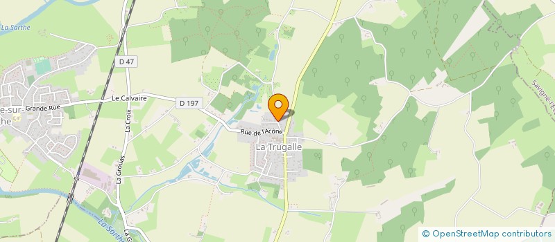 localisation de l'entreprise EARL DES FONTENELLES à NEUVILLE-SUR-SARTHE