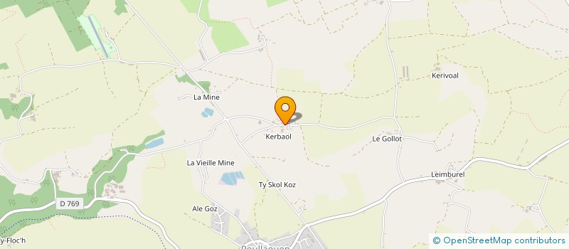 localisation de l'entreprise EARL DES FOUGERES à POULLAOUEN