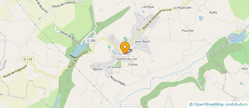 localisation de l'entreprise EARL DES FRAISIERS à MONTPEZAT